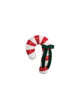 Candy Cane Sherpa Pillow