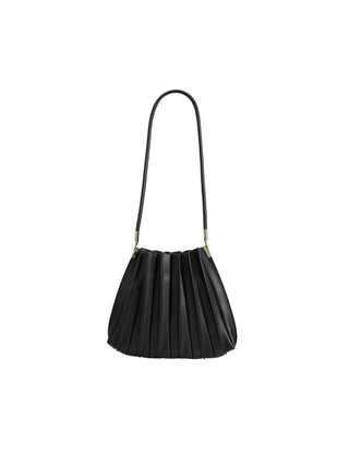 Carrie Black Pleated Bag