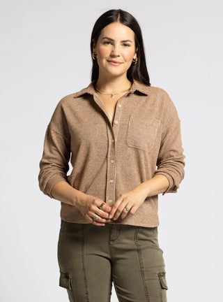 Coralie Shirt Chocolate White