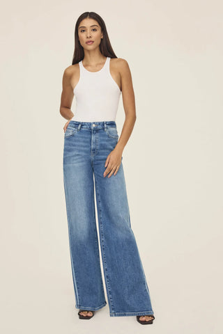 Cote Wide Leg White Stripes