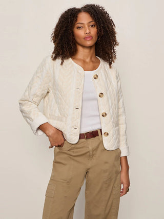 Crafted Coco Jacket in Collage Stripe