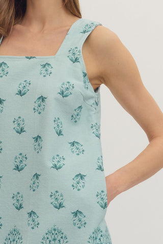 Dusty Blue Shift Dress