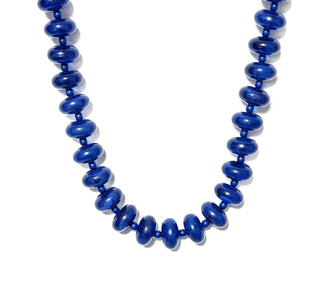 Marble Necklace Cobalt Blue