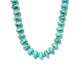 Marble Necklace Turqouise Blue