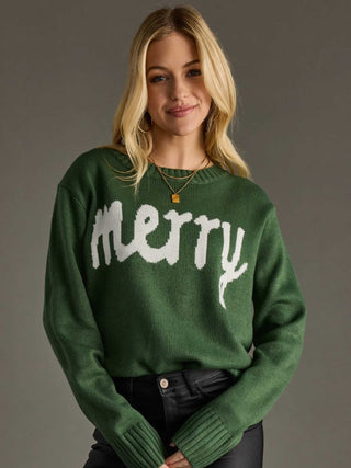 Merry Hunter Green Sweater