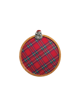 Metal Santa Tartan Board