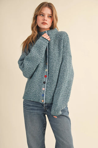 Must Have Green Blue Cardigan