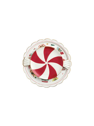 Nested Christmas Candy Platter Set
