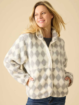 Nina Sherpa Snap Front Jacket