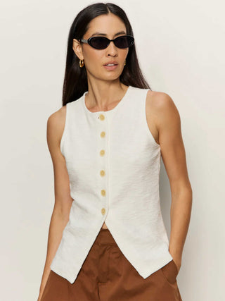 Nothing Extra Vest - Chalk