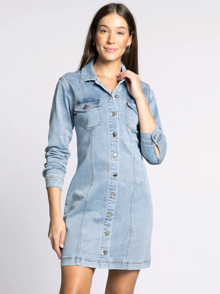 Ora Dress Bright Denim