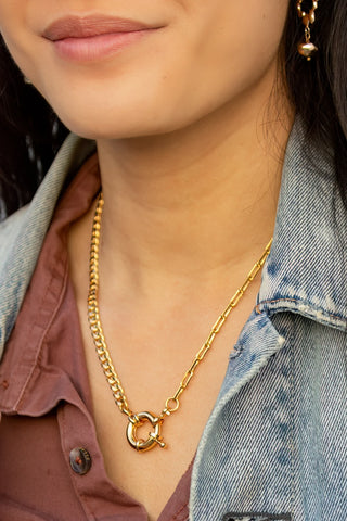 Portside Necklace 24k Plated
