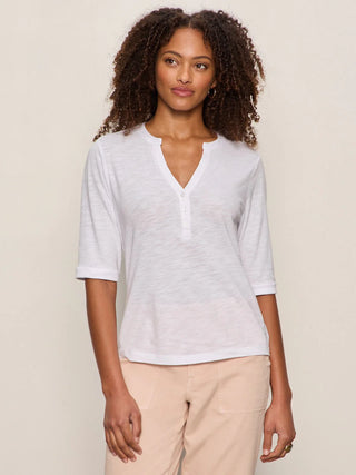 Rolled Sleeve White Tee