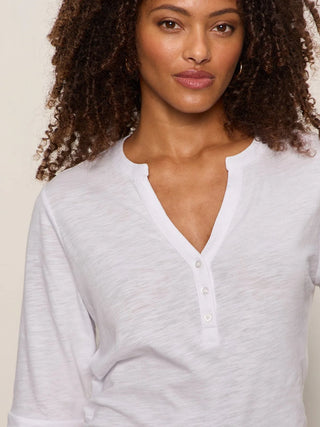 Rolled Sleeve White Tee