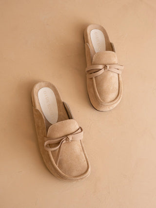 Stevie Almond Tie Mule Loafer