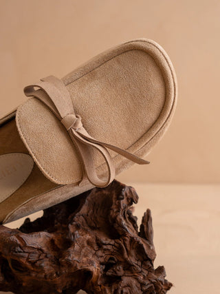Stevie Almond Tie Mule Loafer