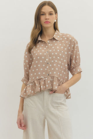 Totally Kathy Polka Dot Top