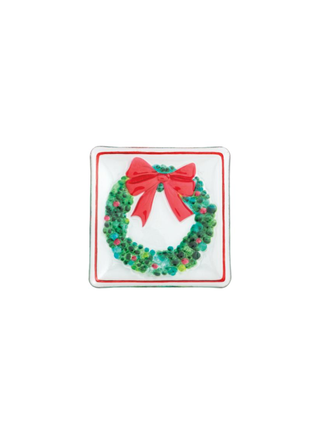 Wreath Fused Glass Plate